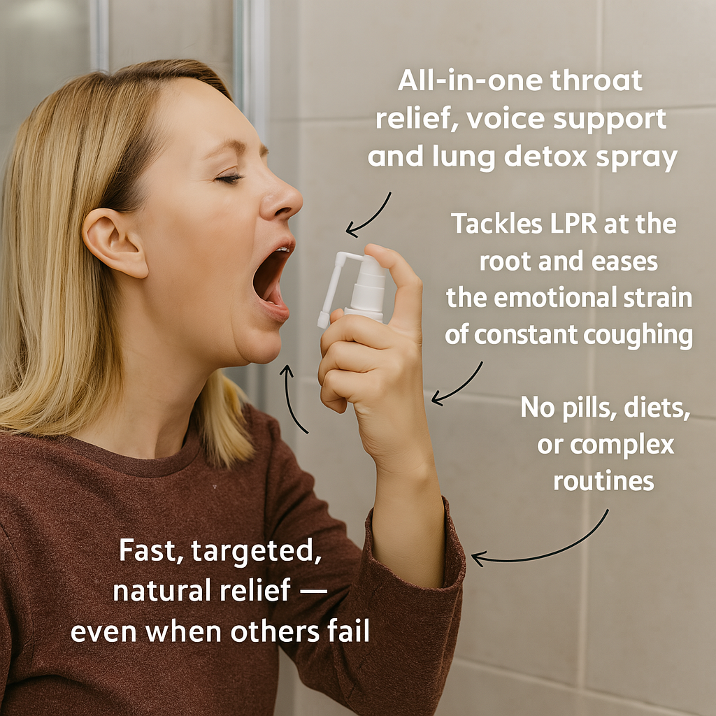 Elutra™ VocalGuard Spray – End Throat Clearing from Silent Reflux
