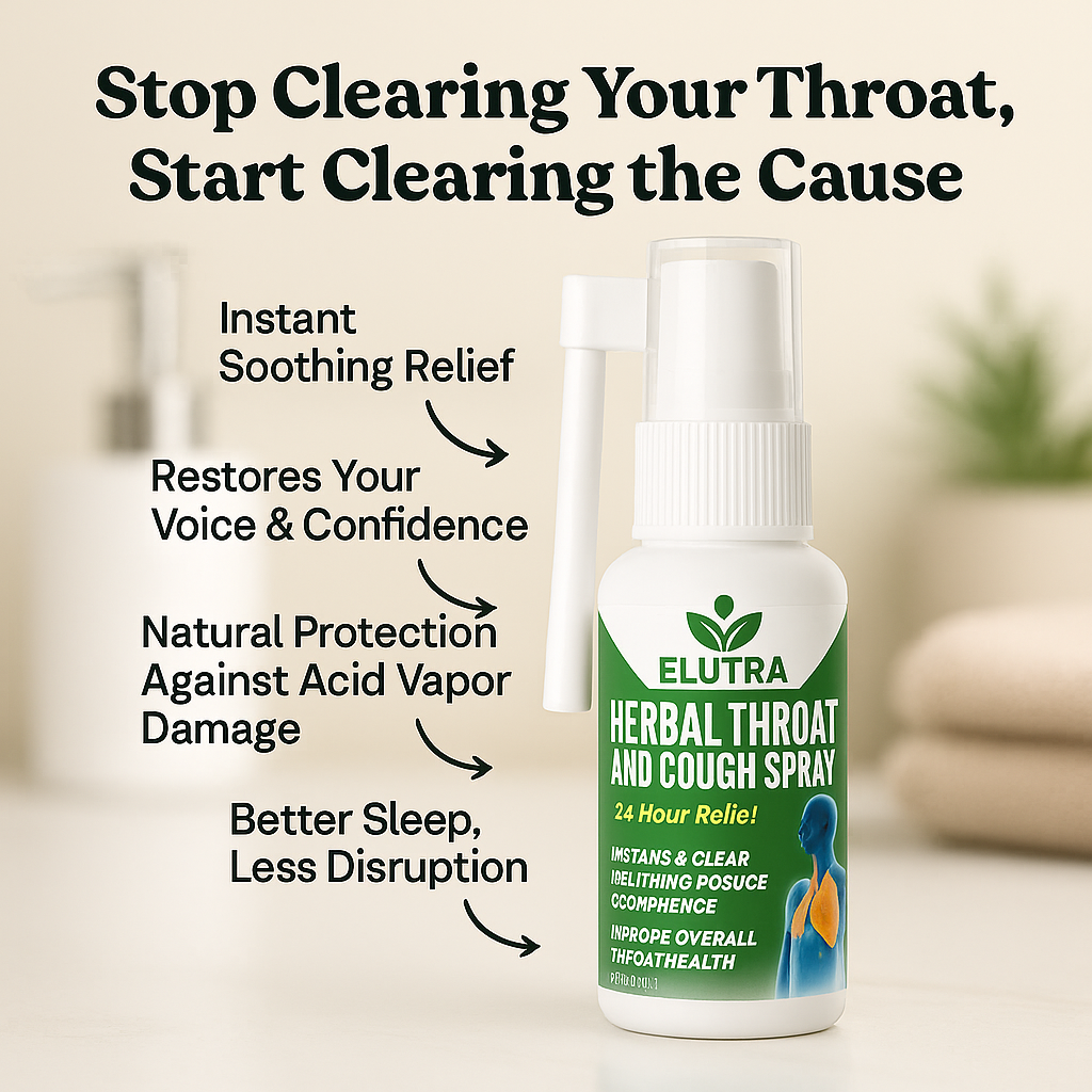 Elutra™ VocalGuard Spray – End Throat Clearing from Silent Reflux